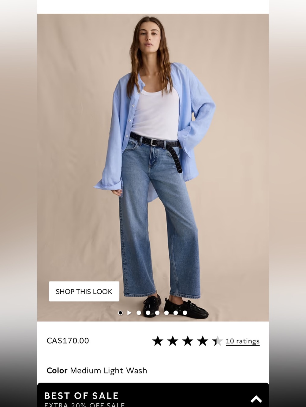 No Offers- Final Price! BR 90s Loose Fit Relaxed Medium Blue Wash Jeans - size 2